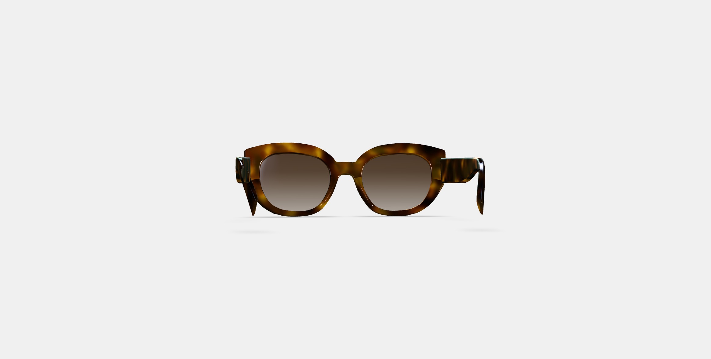 Maxine Sunglasses in Cognac Tortoise 3D model_14