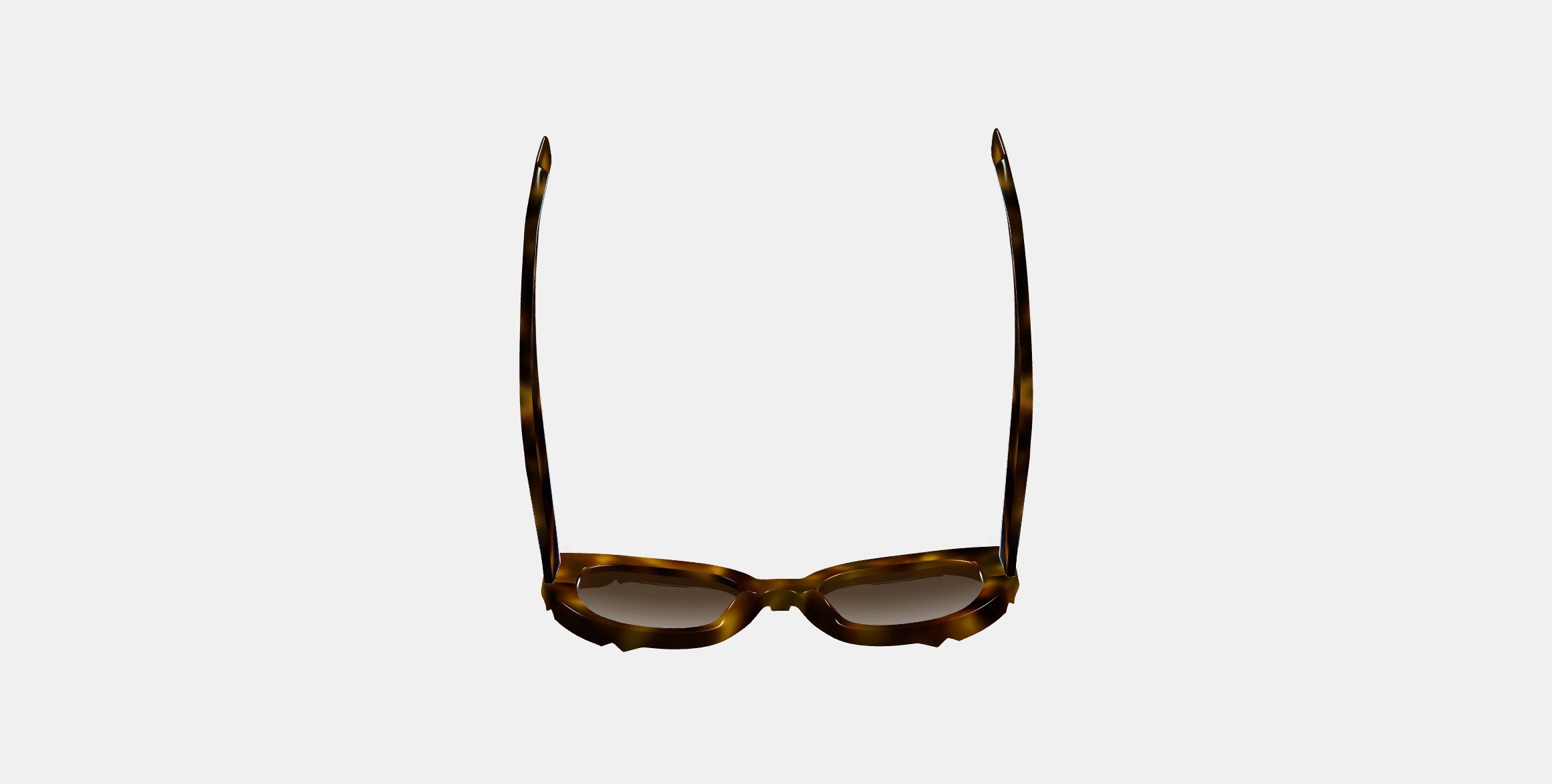 Maxine Sunglasses in Cognac Tortoise 3D model_8