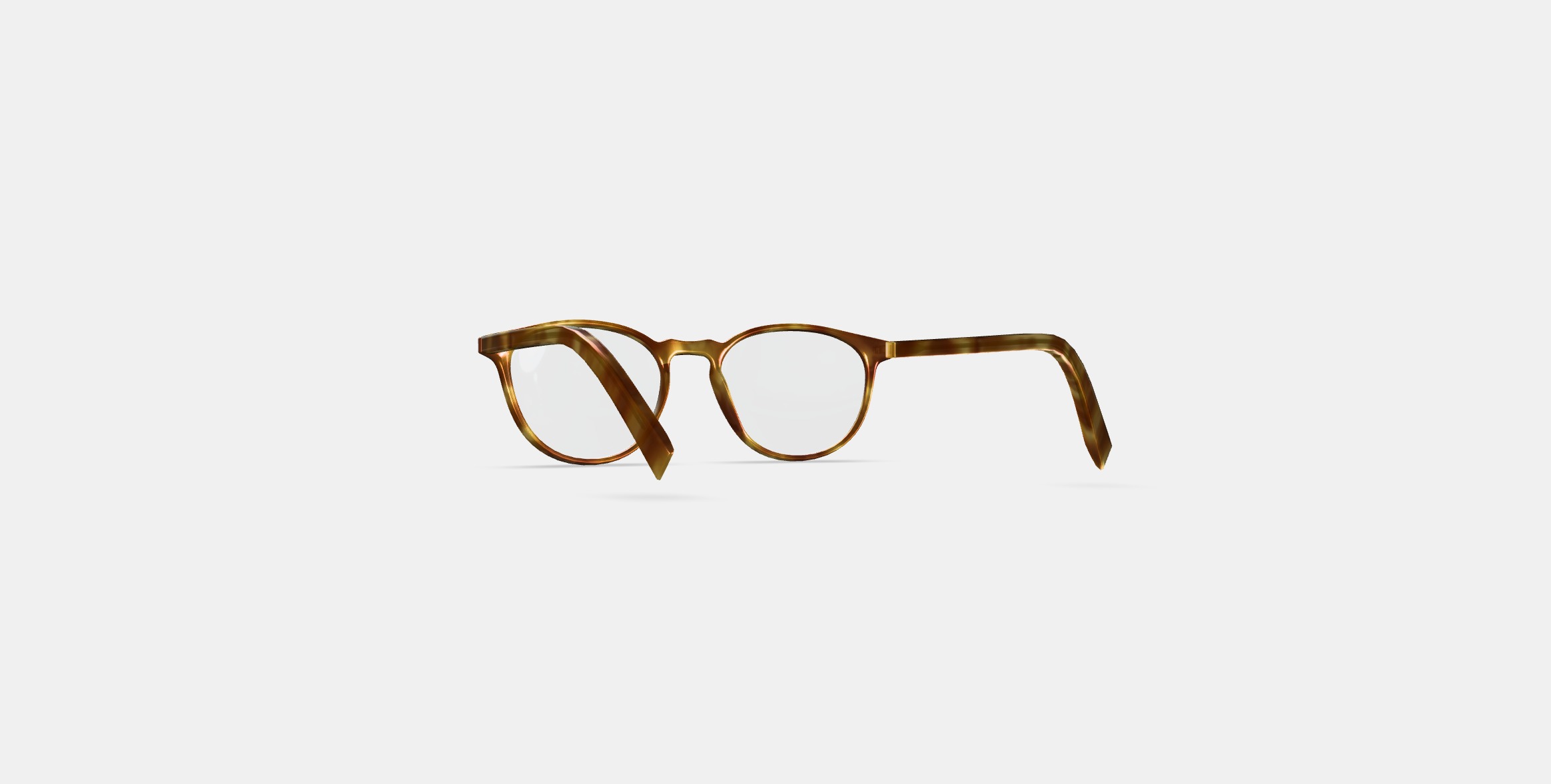 Butler Eyeglasses in Butterscotch Tortoise 3D model_16