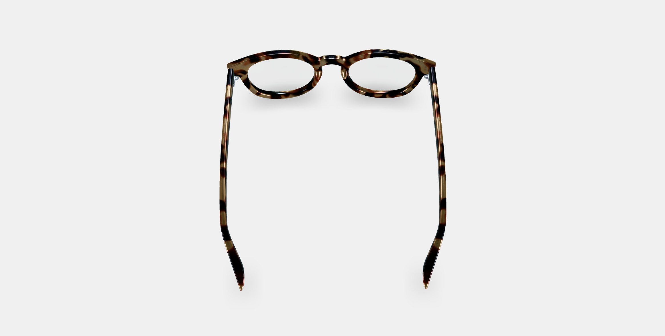 Ainsley Eyeglasses in Marzipan Tortoise 3D model_3