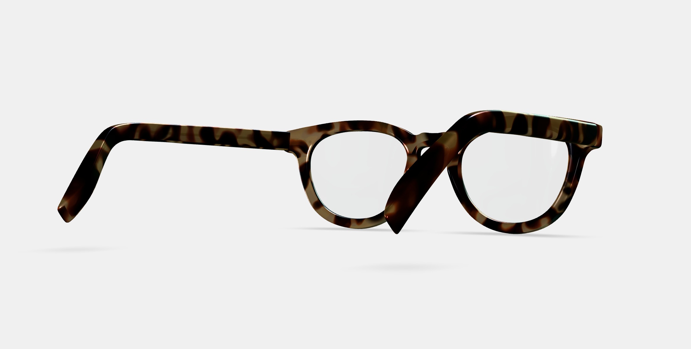 Ainsley Eyeglasses in Marzipan Tortoise 3D model_6