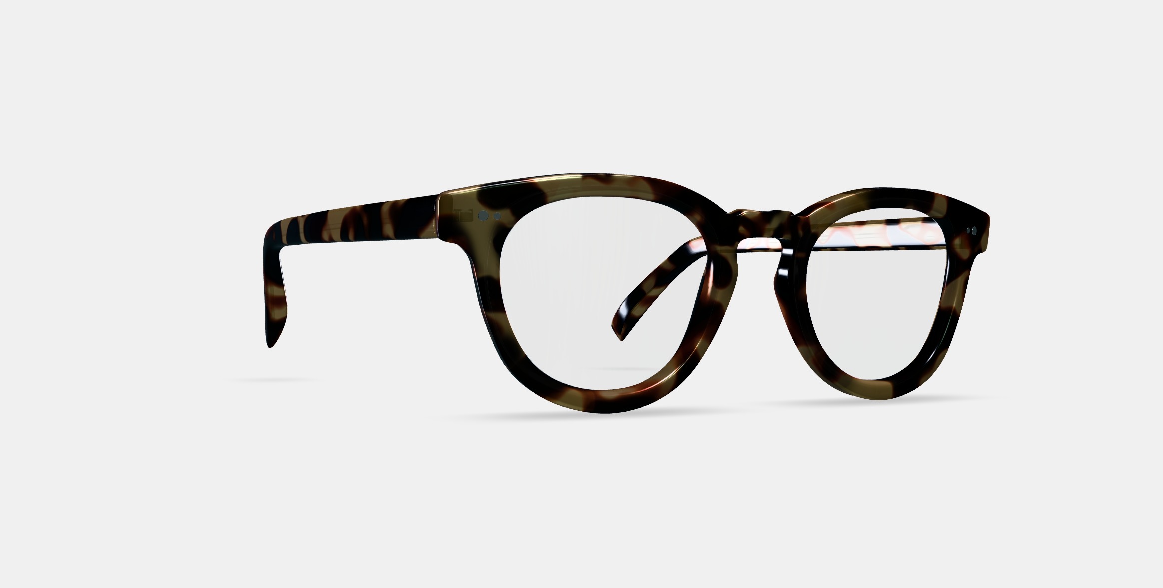 Ainsley Eyeglasses in Marzipan Tortoise 3D model_9