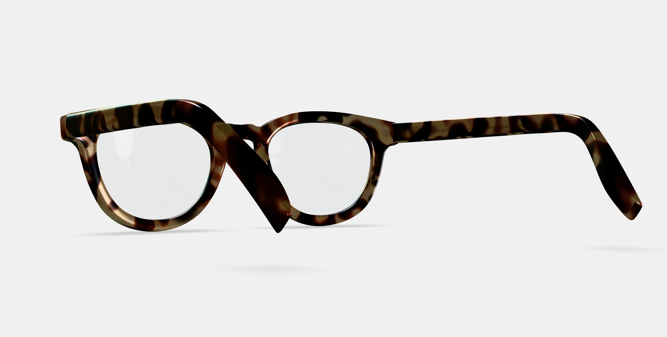 Ainsley Eyeglasses in Marzipan Tortoise 3D model_2