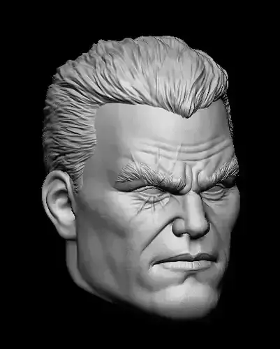 Cable Xmen Head sculpt - Custom Action Figure