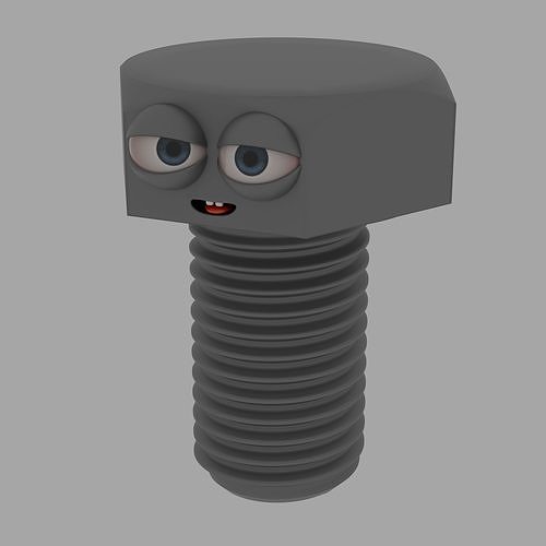 Bolt Dude Character - Rigged Free 3D model
