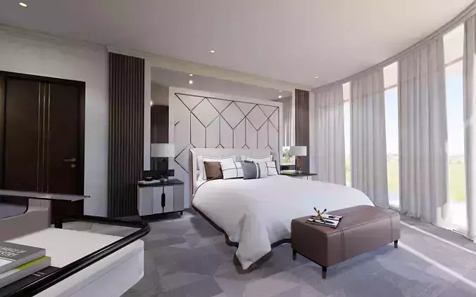 Scene Render Room Hotel President Suite Samosir Indonesia