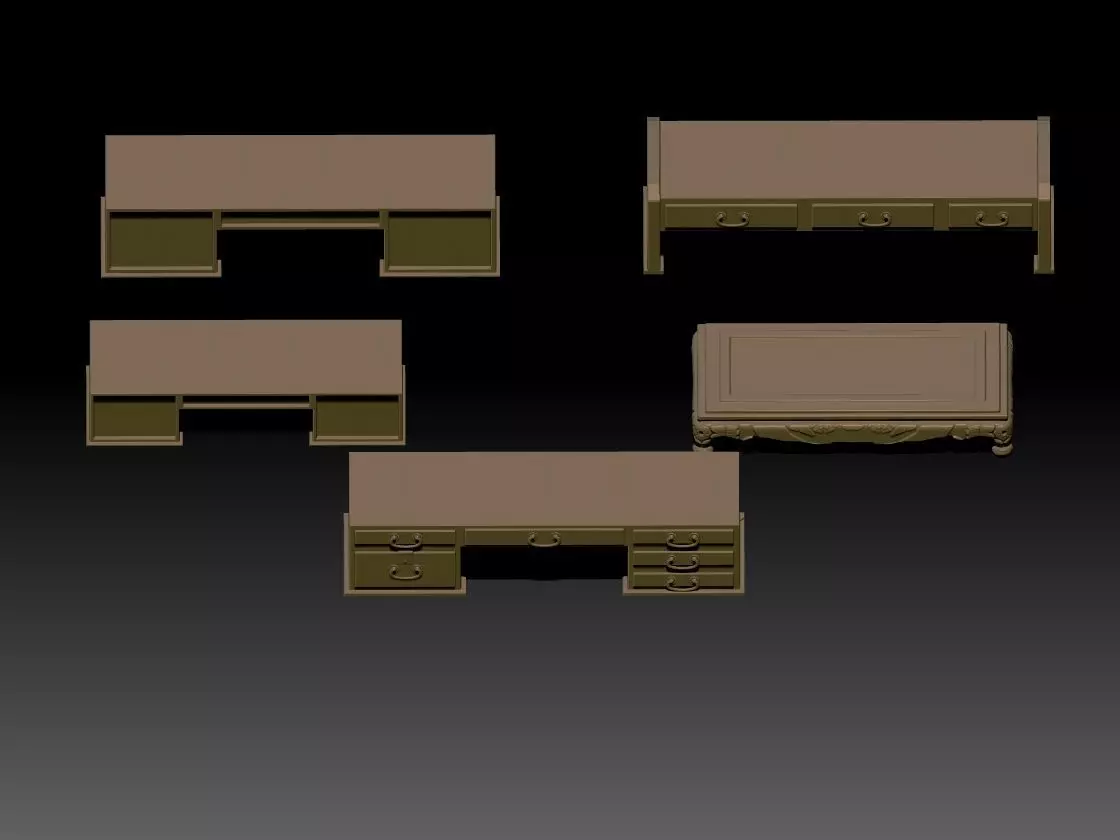 Japanese Table set 02 3D print model_0