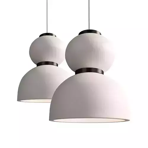 Scandinavian chandelier in Wabi Sabi