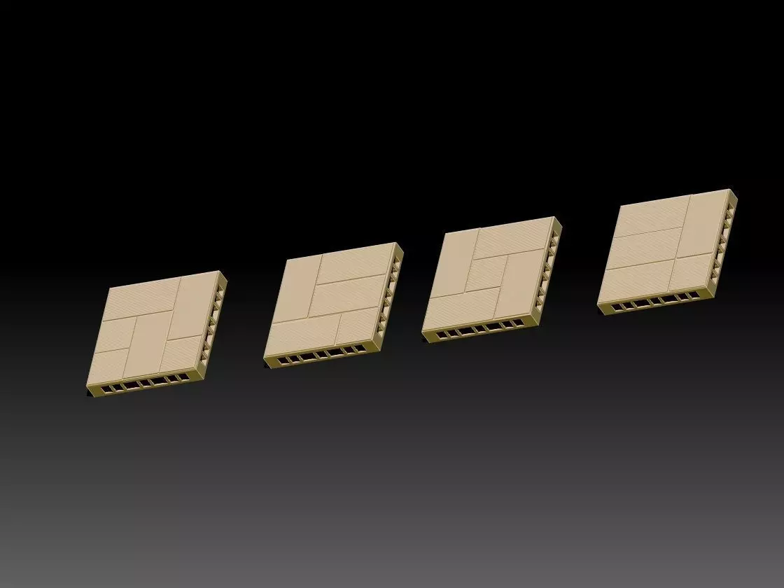 Tatami Set 3D print model_0