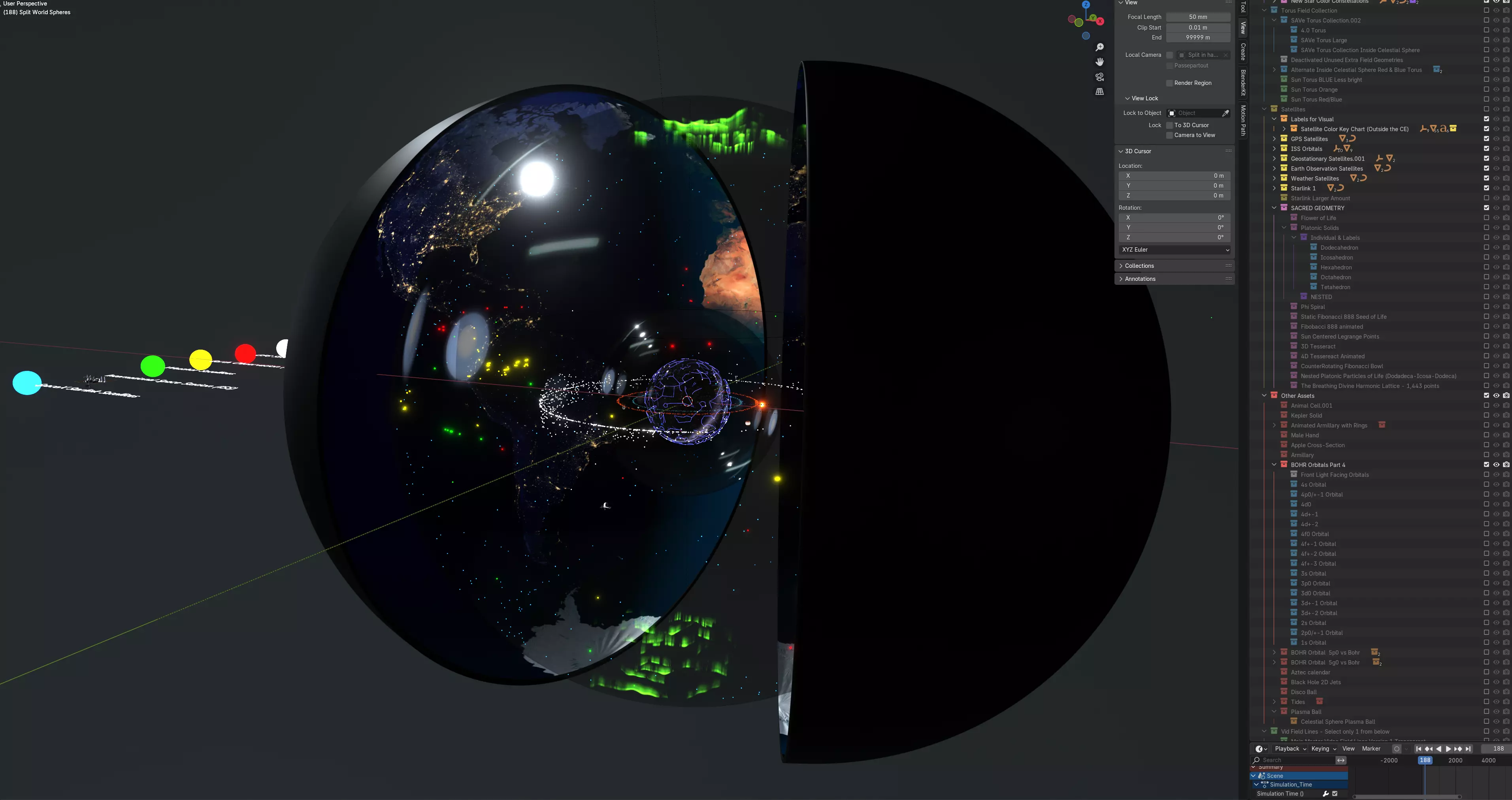 Concave Earth Model V4 by TRUEMODELOFTHEWORLD Free 3D model_0