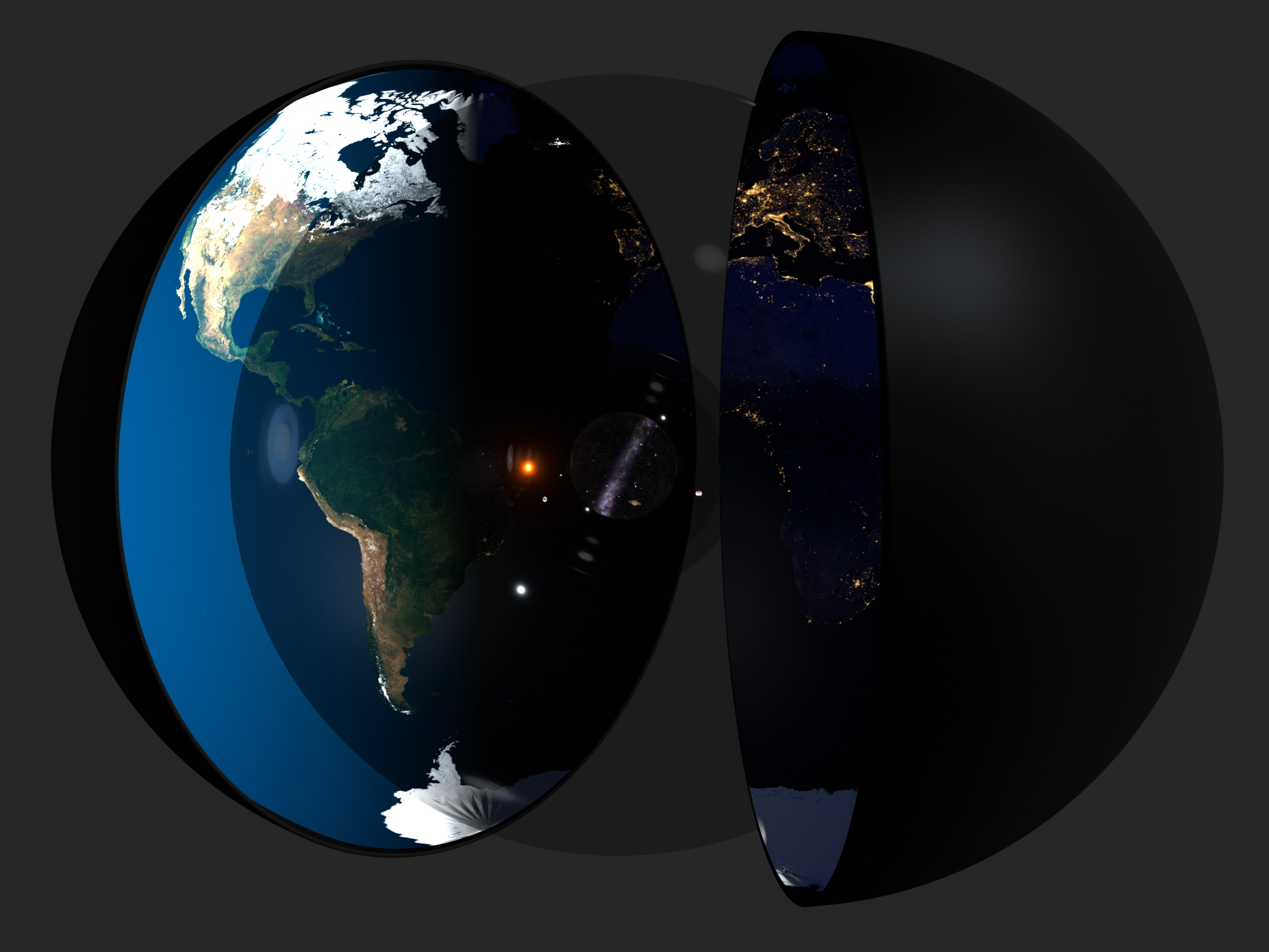 Concave Earth Model V4 by TRUEMODELOFTHEWORLD Free 3D model_4