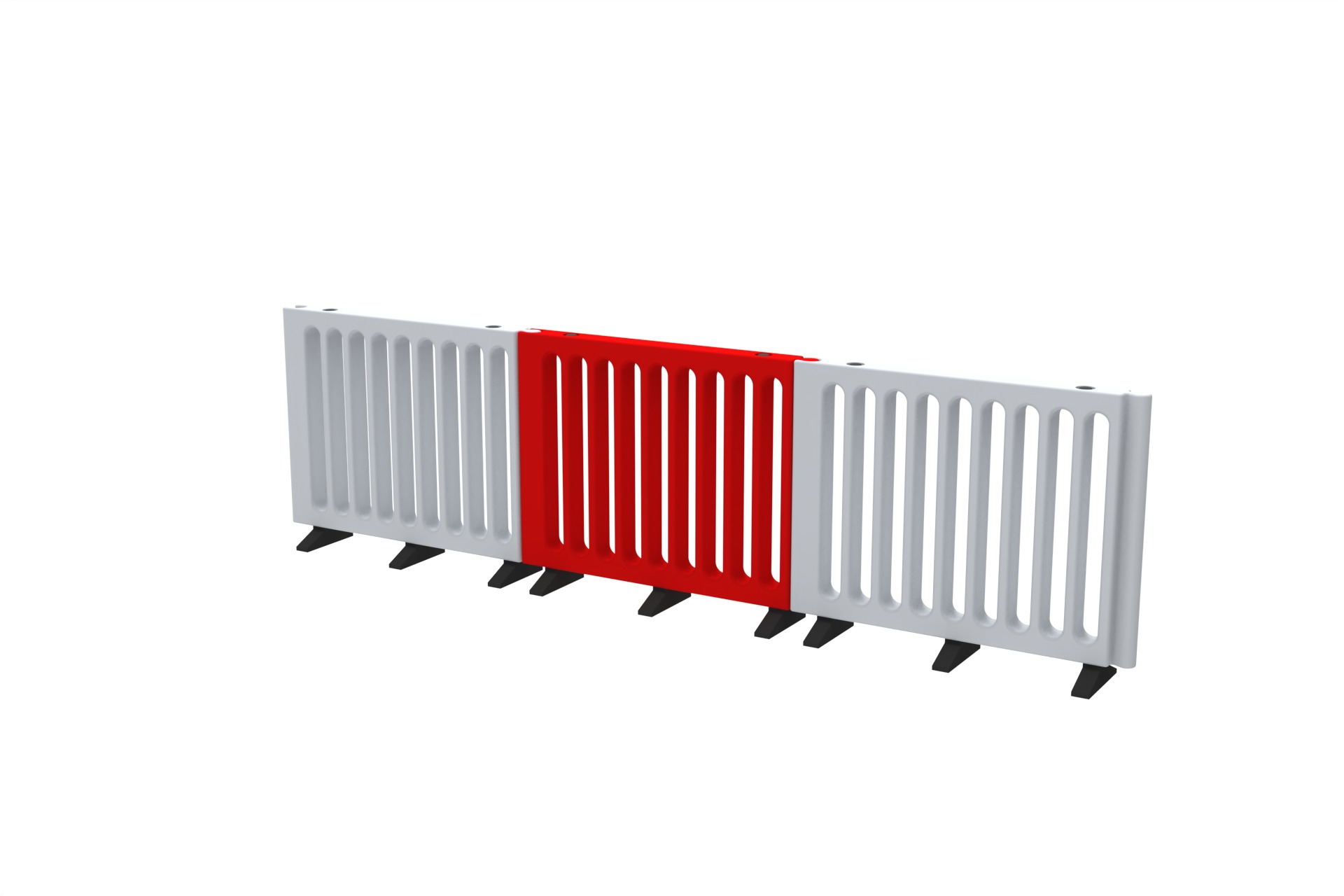 Road Barrier Set 3D print model_10