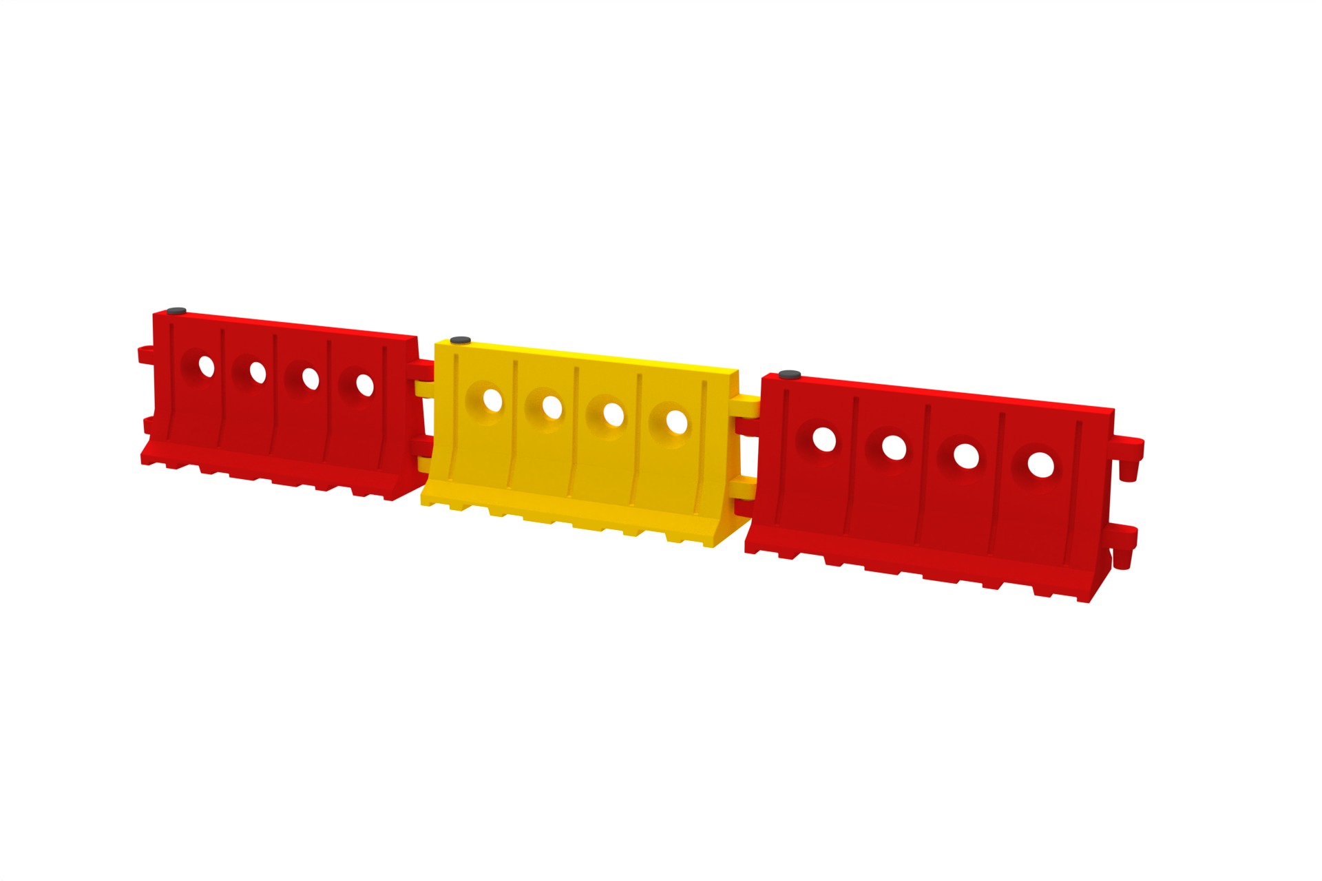Road Barrier Set 3D print model_3