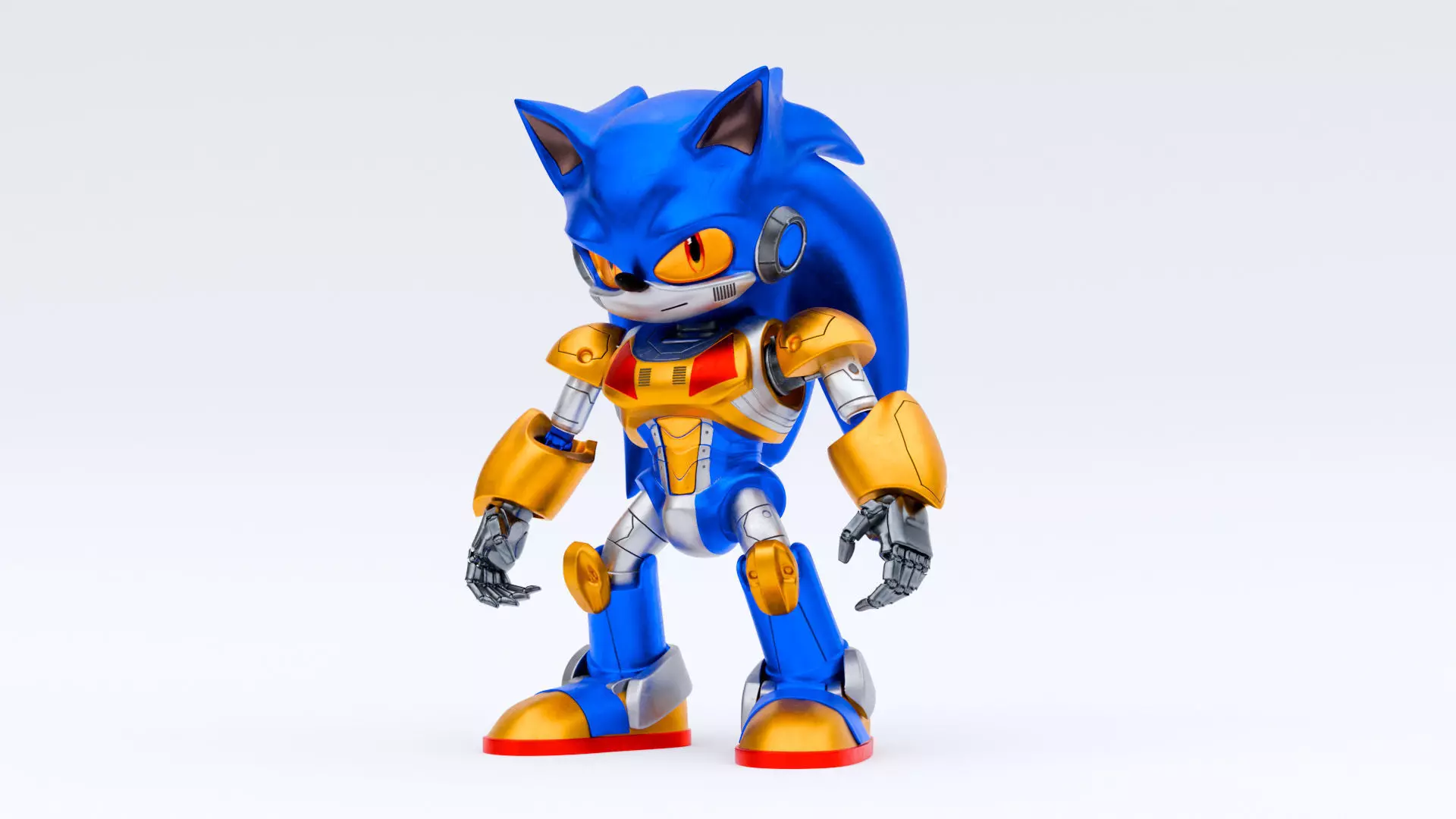 MECHA SONIC 3D model_0