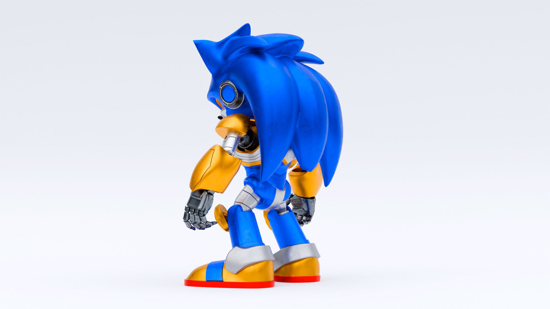 MECHA SONIC 3D model_1