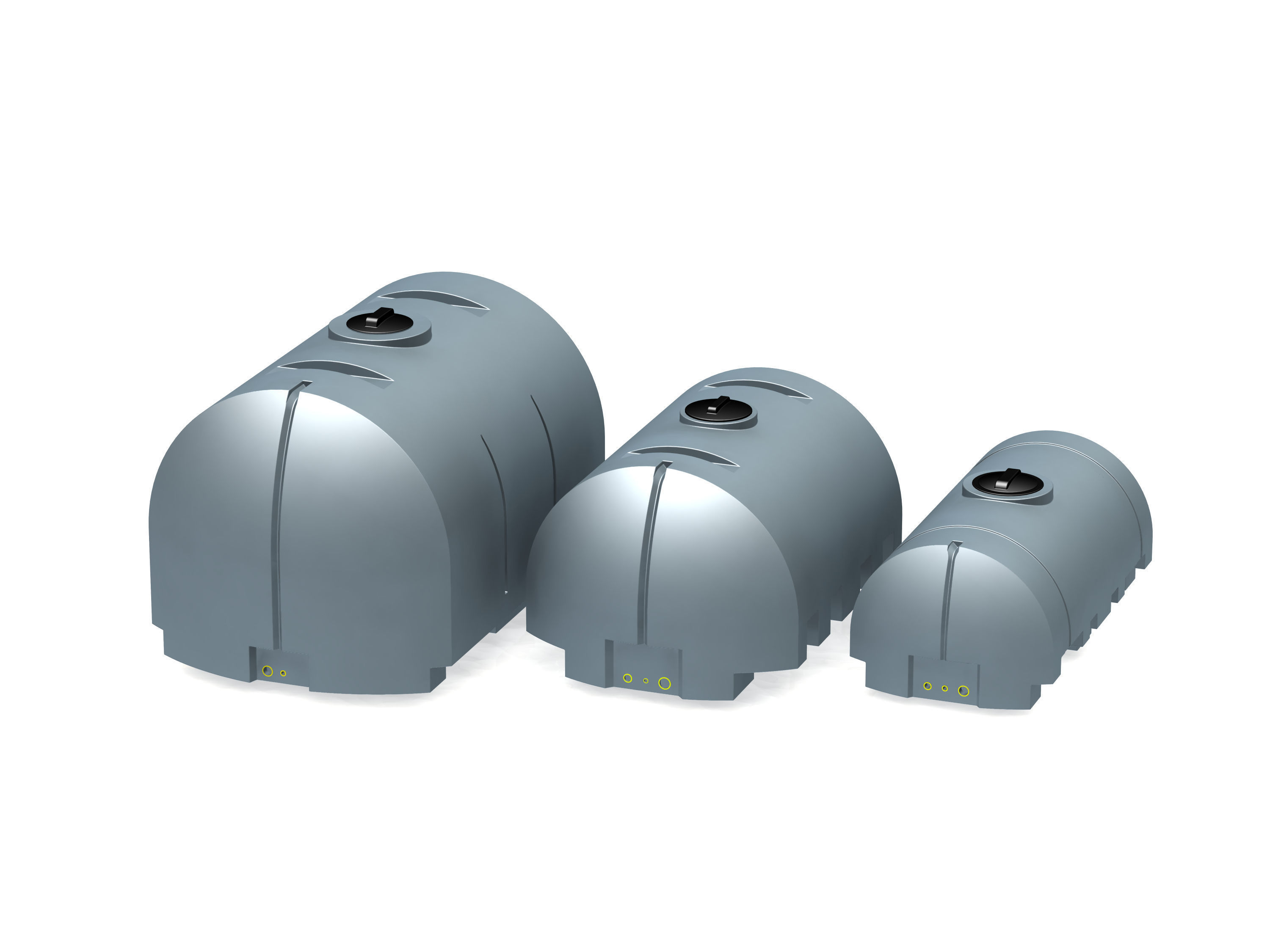 Water Tank Set x9 3D print model_4