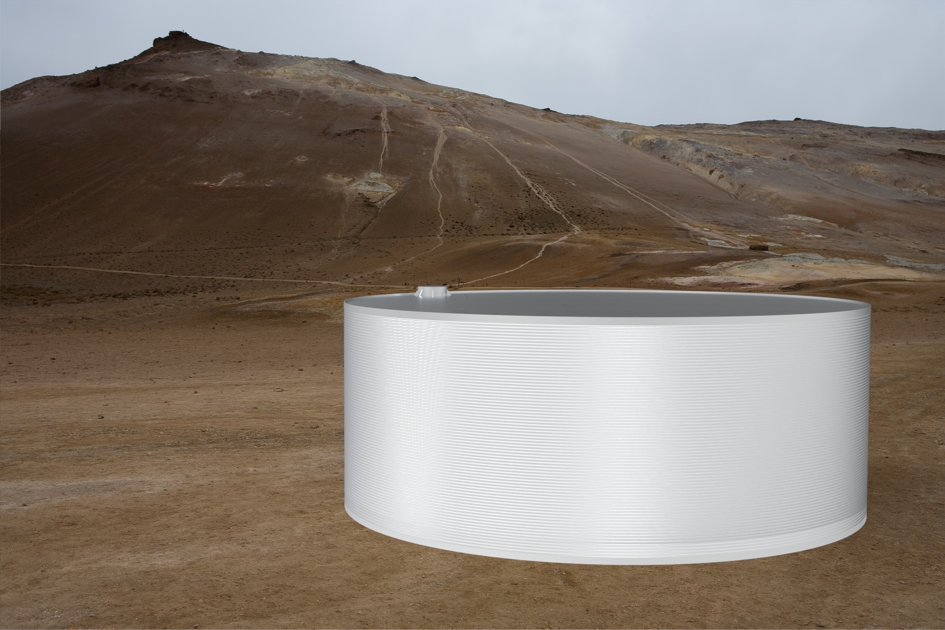 Water Tank Set x9 3D print model_3