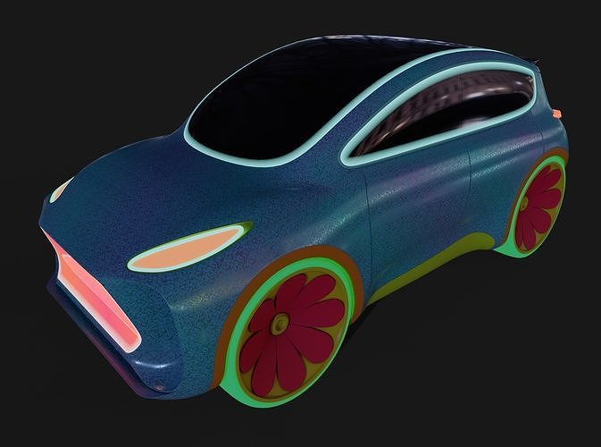 Toy car 3D model 3