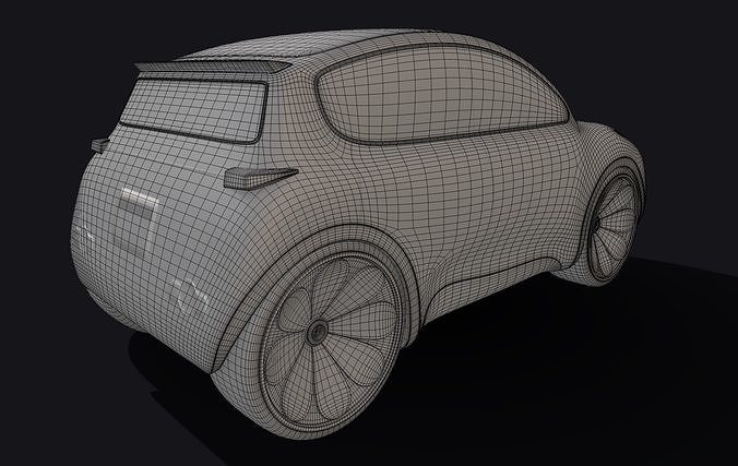 Toy car 3D model 2