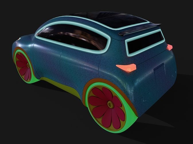 Toy car 3D model 6