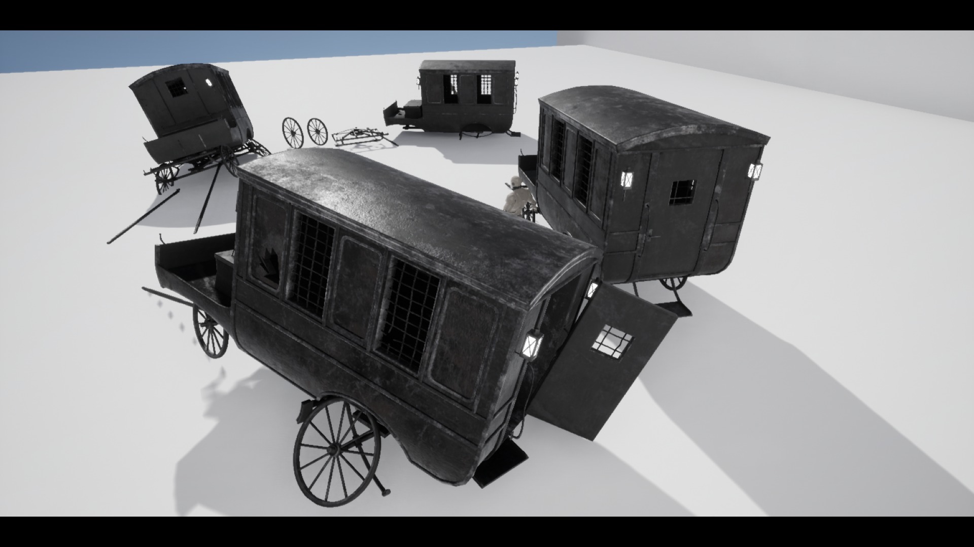 The Carriage 03 Low-poly 3D model_4
