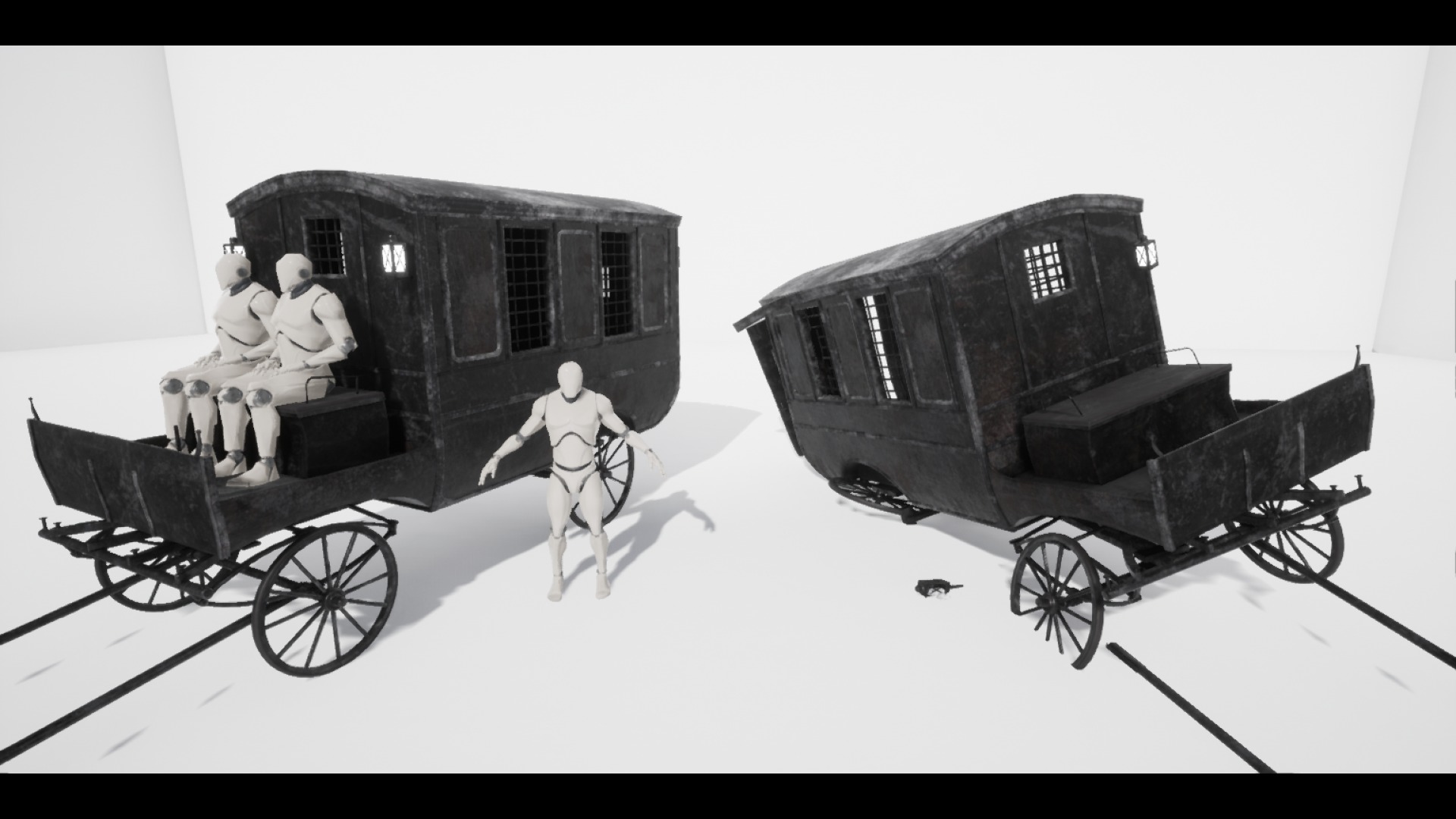 The Carriage 03 Low-poly 3D model_1