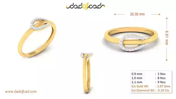 Exquisite Diamond Finger Ring