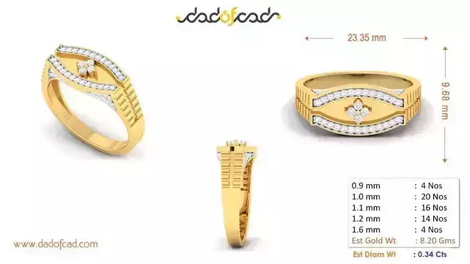 Buy Enchanting Precious Gold Ring Online