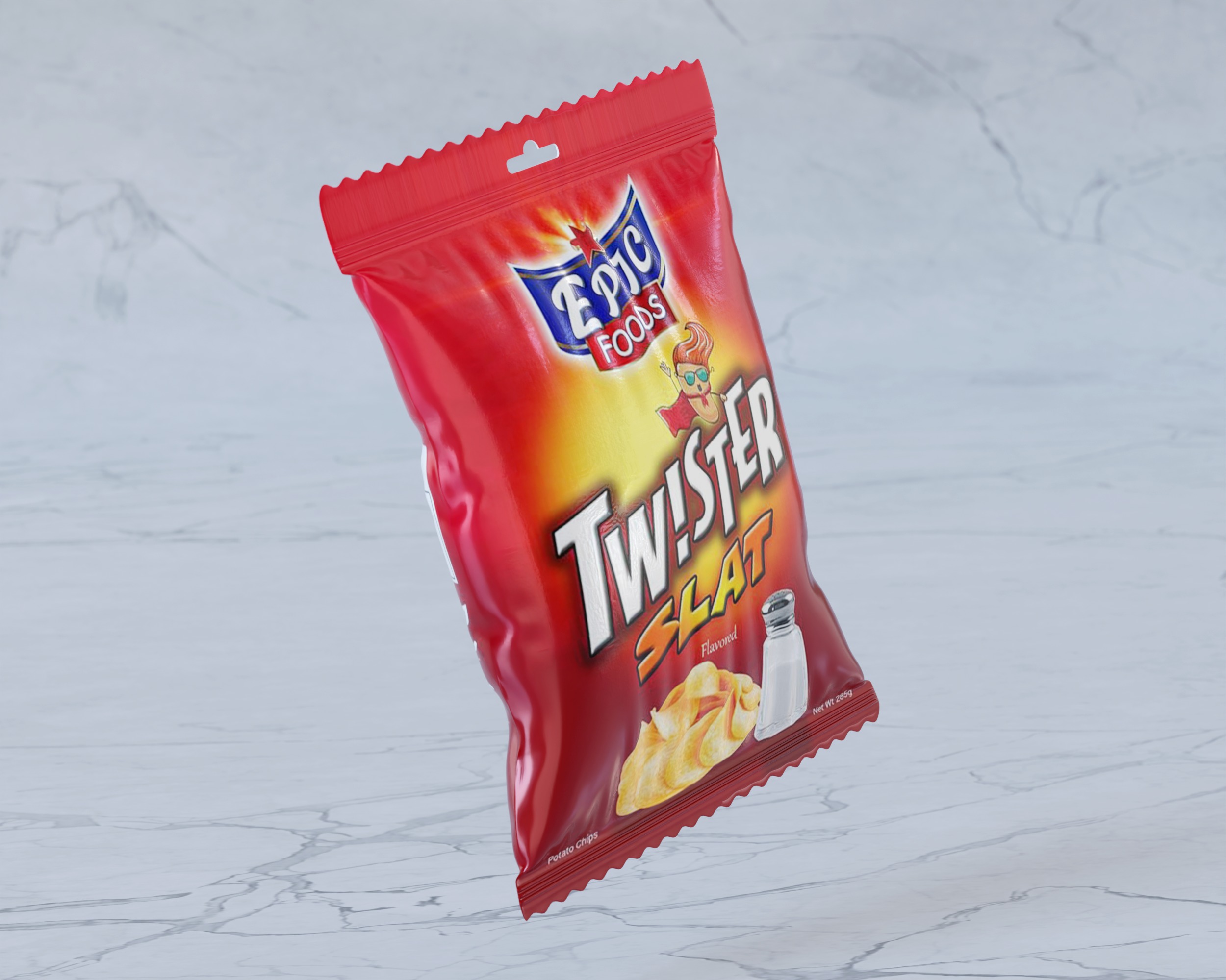 Retail Snack Packaging 3D model_2