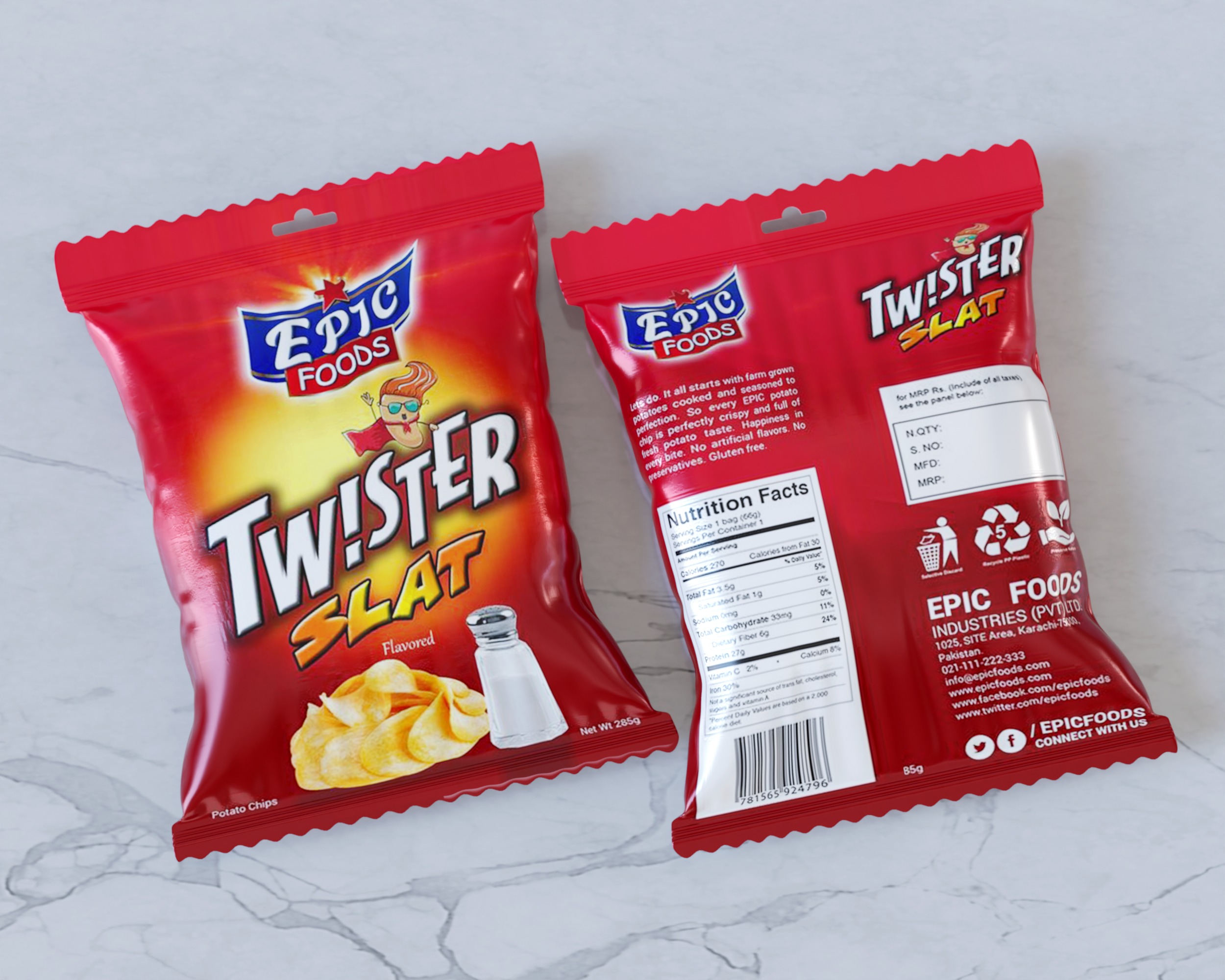 Retail Snack Packaging 3D model_7