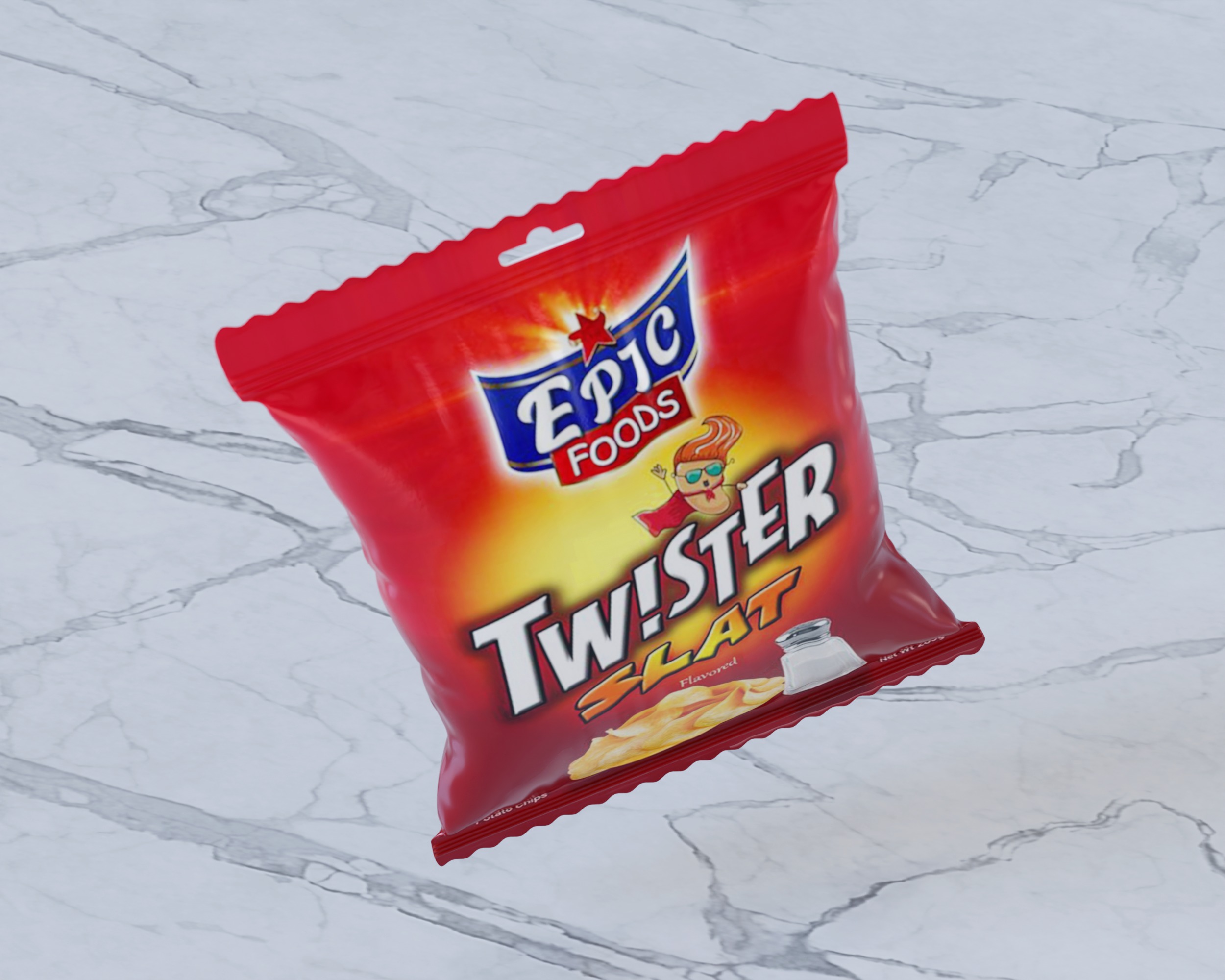 Retail Snack Packaging 3D model_3