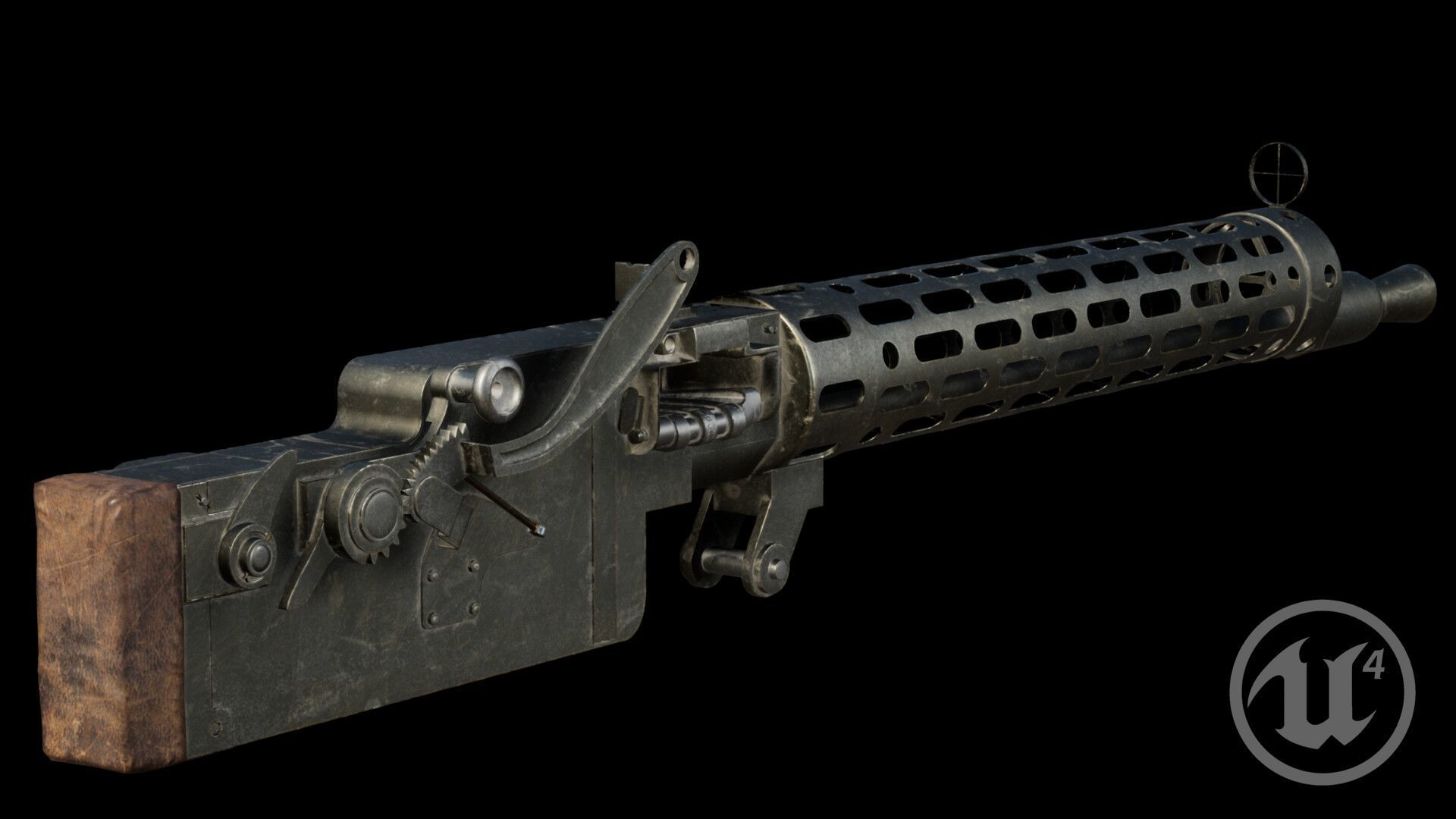 Fokker D2 plane Low-poly 3D model_25