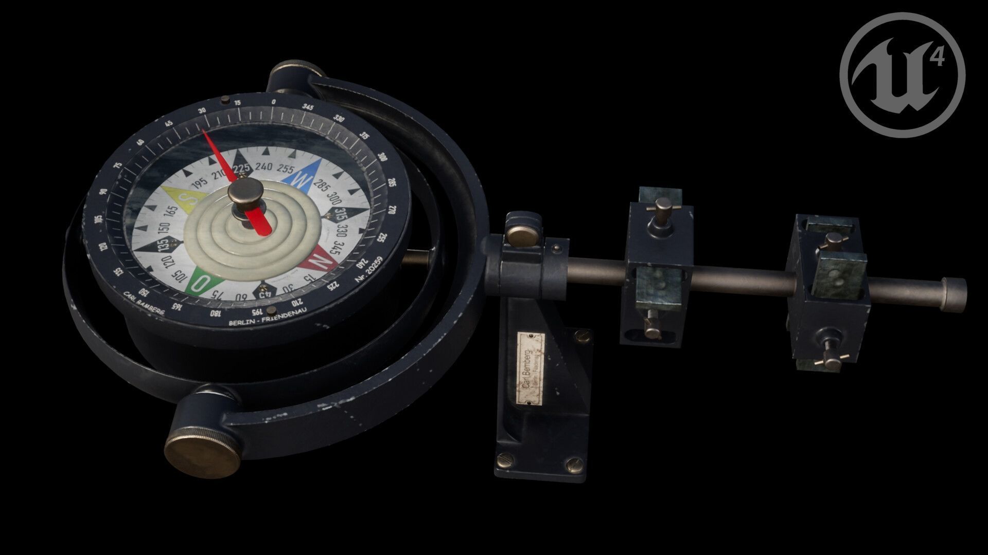 Fokker D2 plane Low-poly 3D model_29