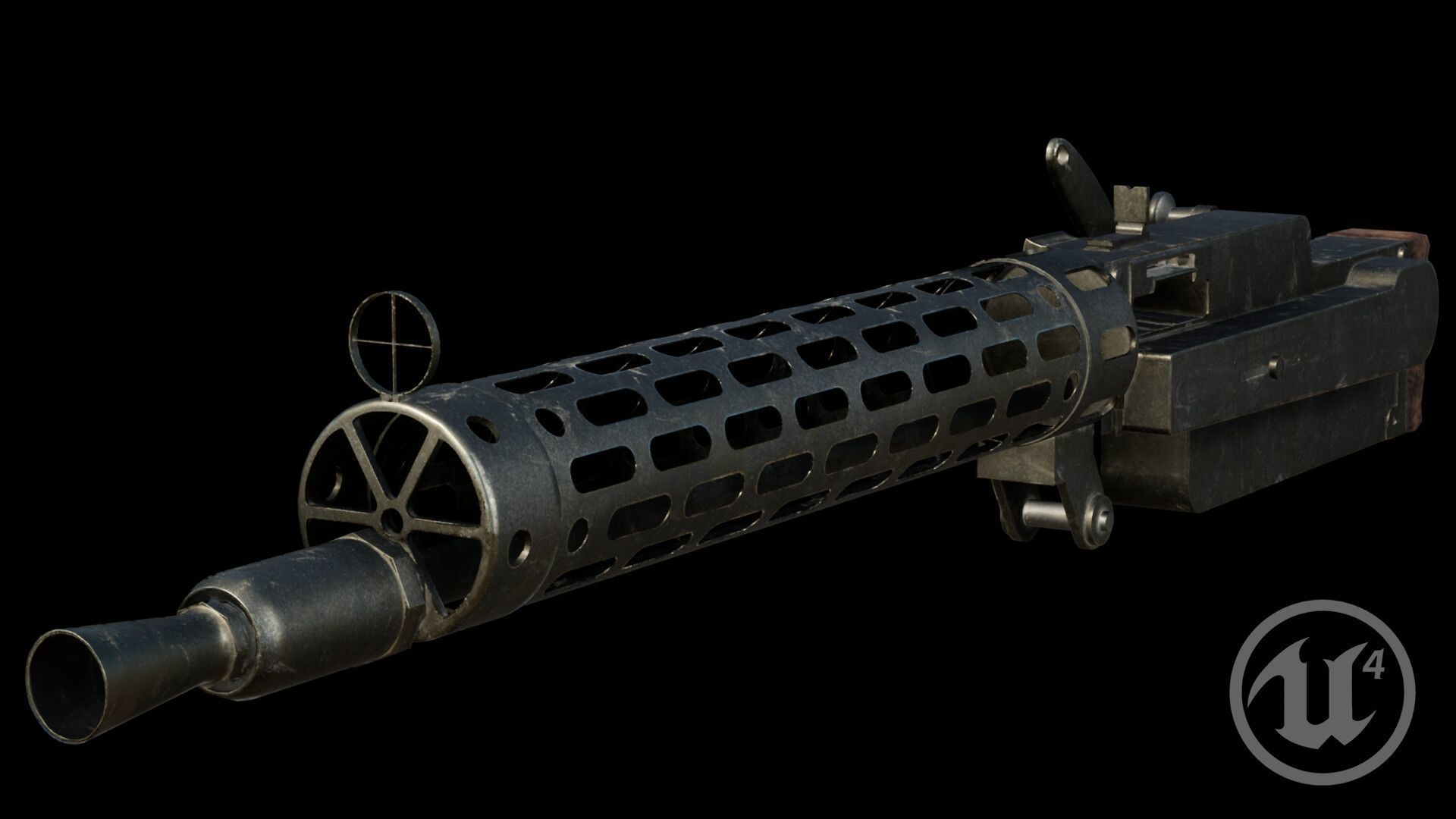 Fokker D2 plane Low-poly 3D model_24