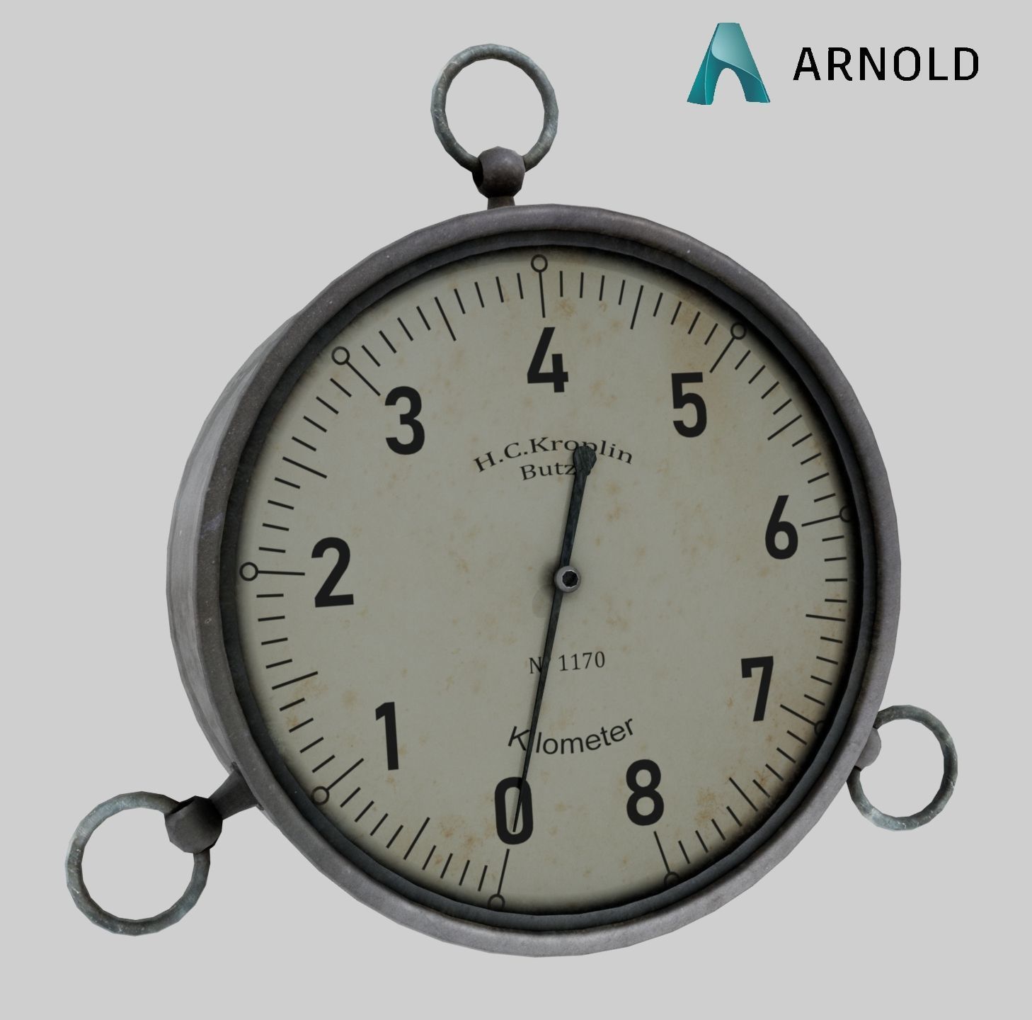 Fokker D2 plane Low-poly 3D model_28