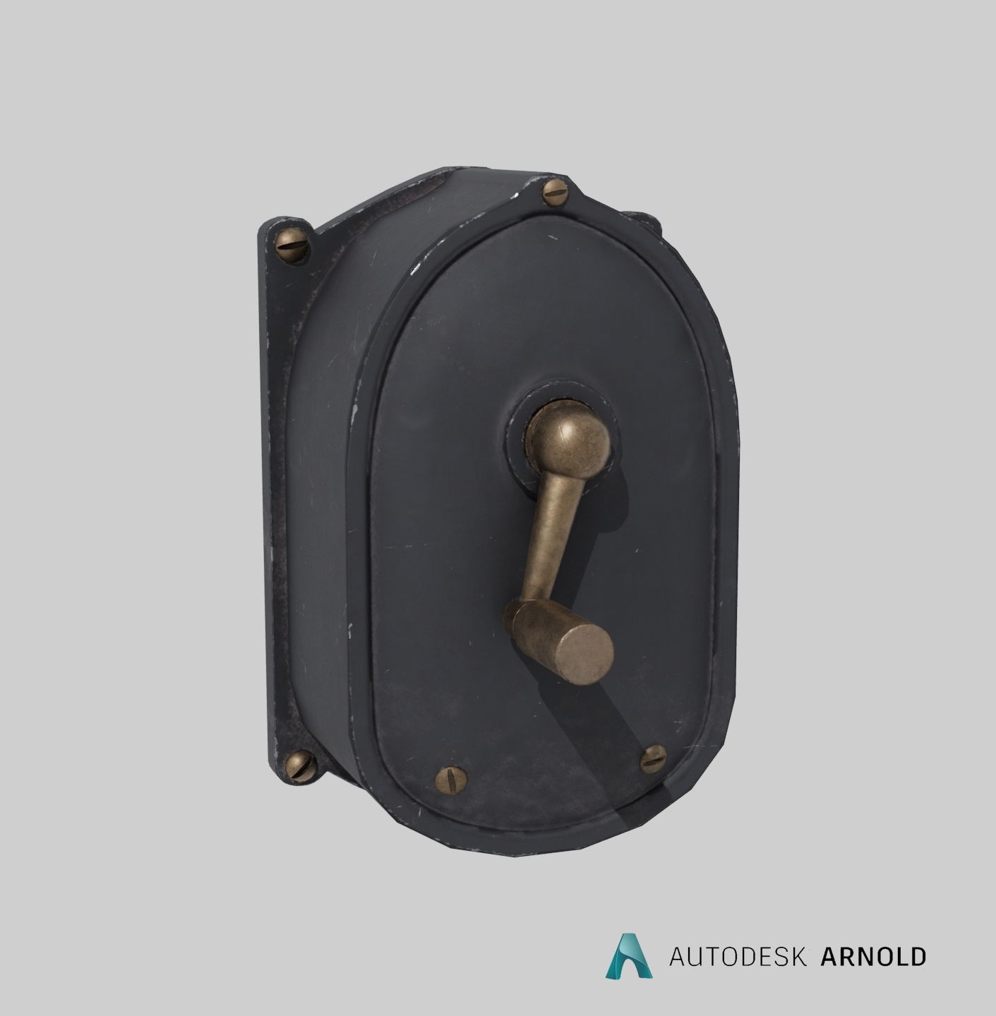 Fokker D2 plane Low-poly 3D model_32