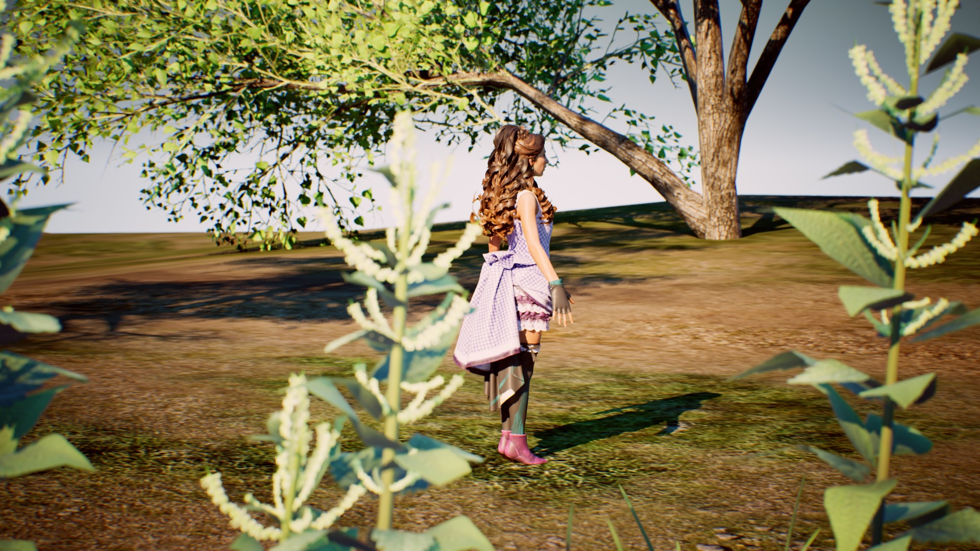 Future Girl one - 3d Character girl female women 3D model_11