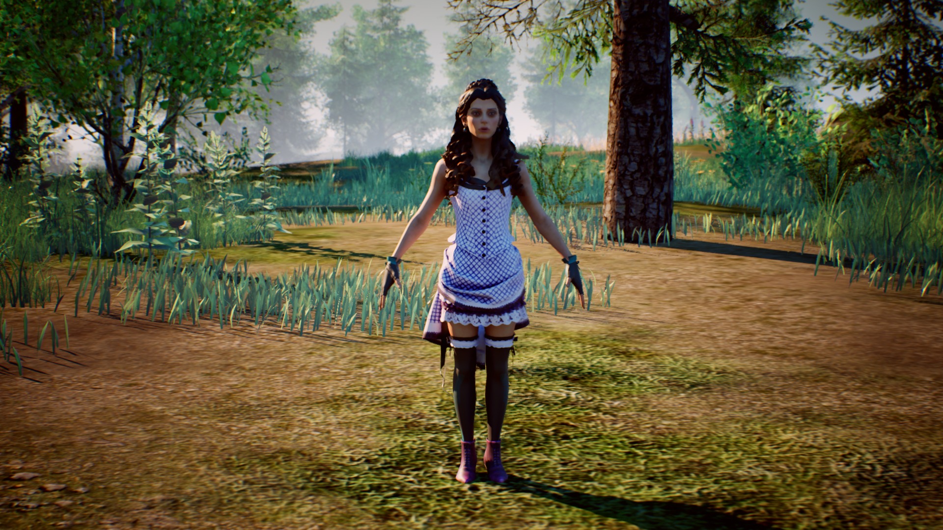 Future Girl one - 3d Character girl female women 3D model_4