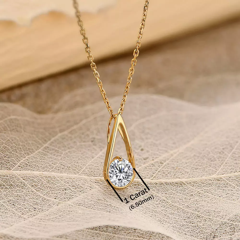 1 carat Women Classic Fashion Solitaire Pendant 3D print model