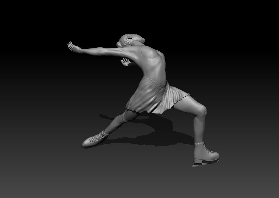 Figure skating 3D print model_6