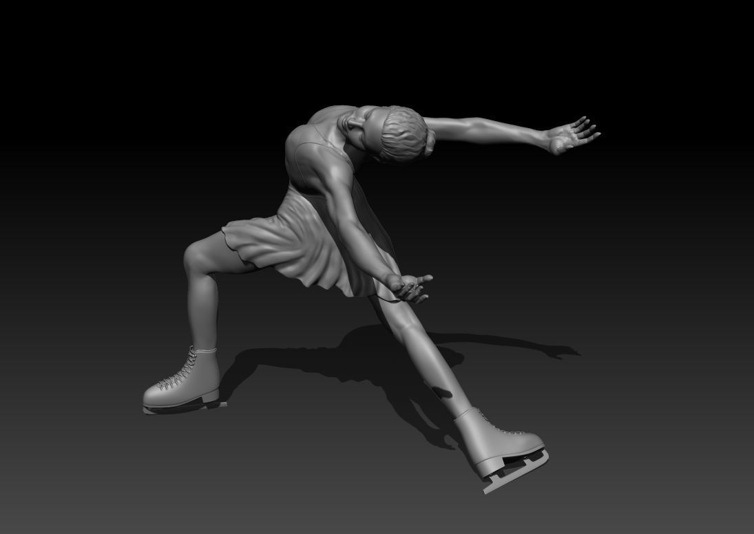 Figure skating 3D print model_4