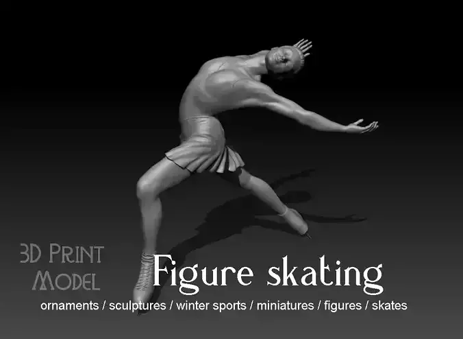 Figure skating 3D print model