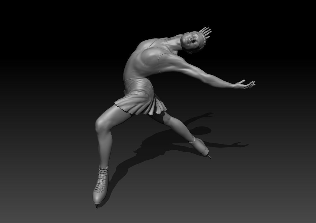 Figure skating 3D print model_2