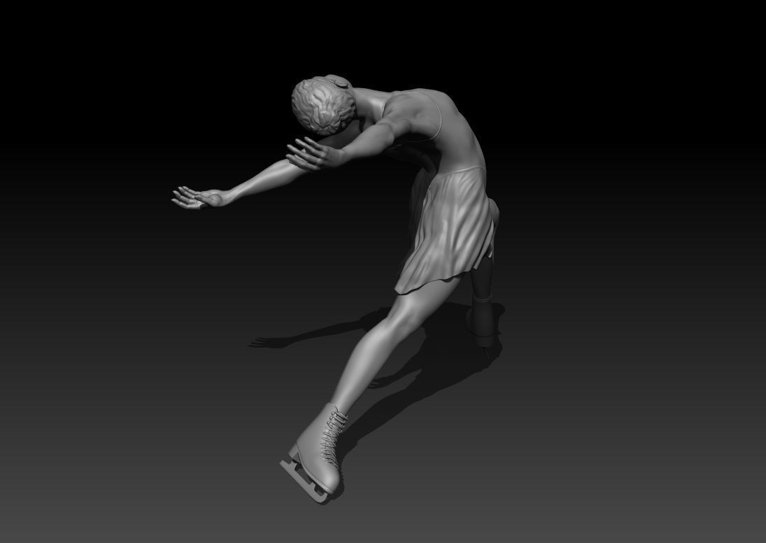 Figure skating 3D print model_5