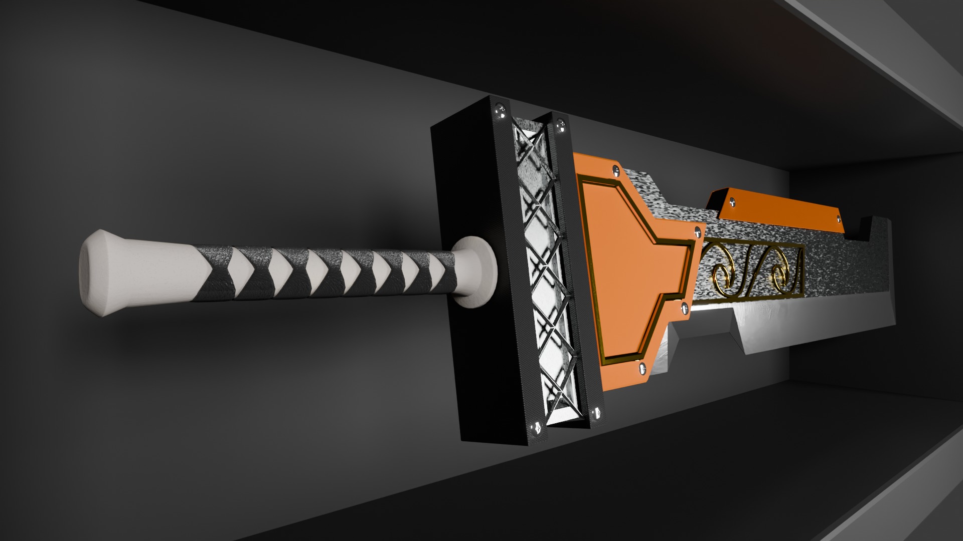 Upgraded Giant Sword Low-poly 3D model_4