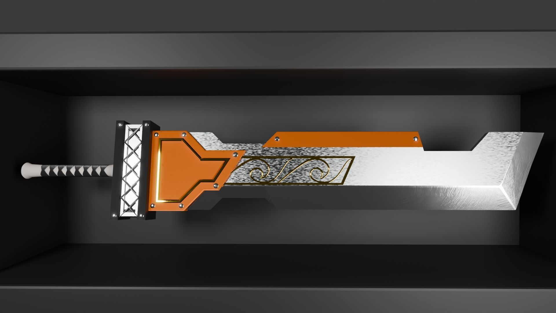 Upgraded Giant Sword Low-poly 3D model_5