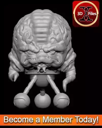 Krang - 1987 - TMNT - Teenage Mutant Ninja Turtles - Statue 3D print model