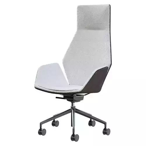 Ginko Conference Armchair Low-poly 3D model