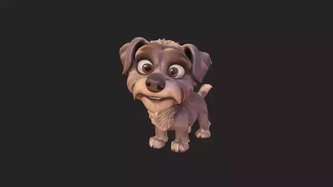 Puppy 3D Model 001
