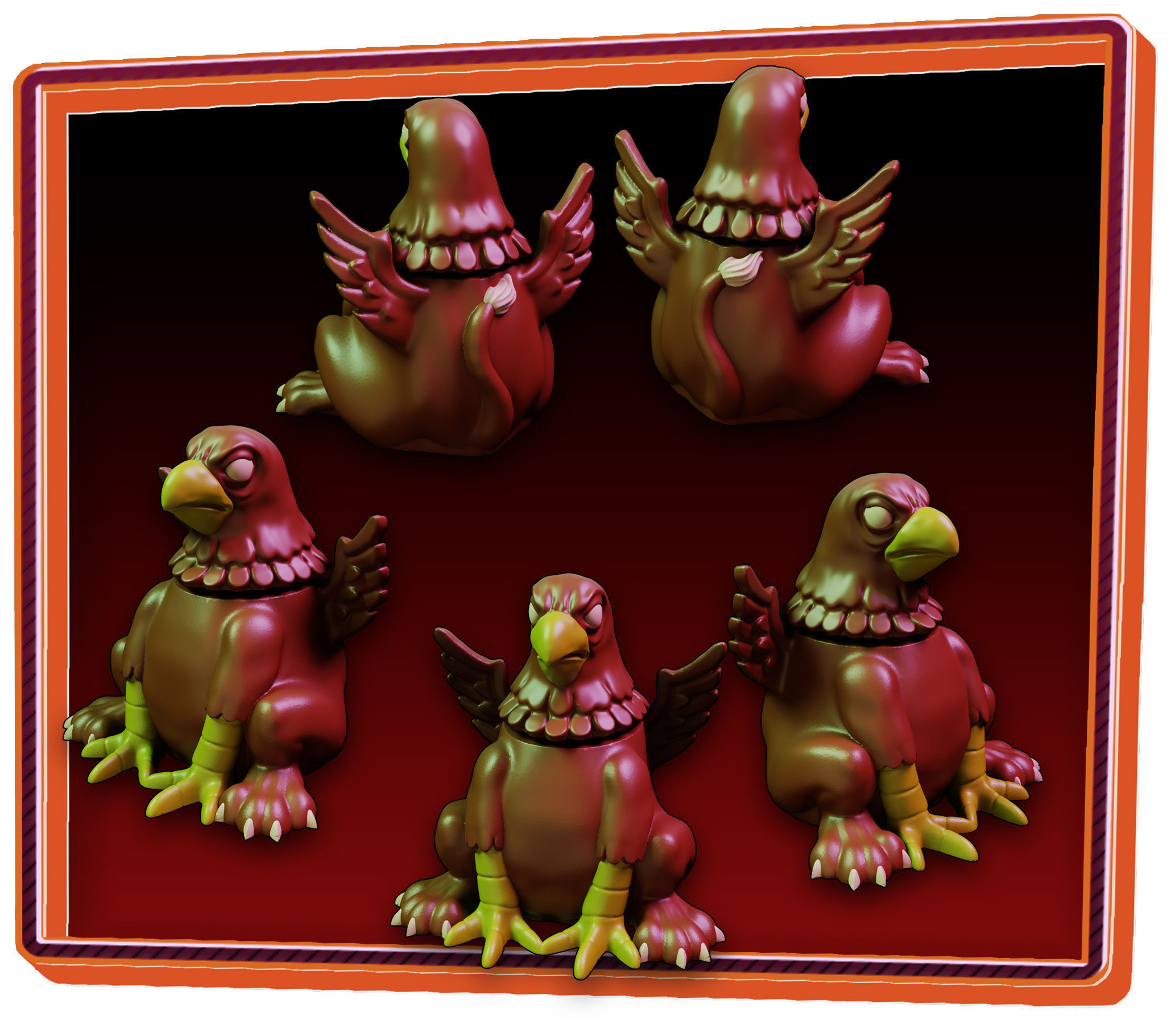 Griffon Fidget 3D print model_6